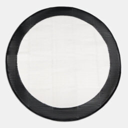 Ohs Contrast Border Reversible Round Outdoor Garden Rug Waterproof Mat - thumbnail 4
