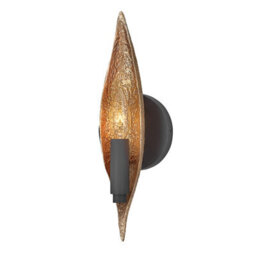 Luminosa Lighting Luminosa Hinkley Willow Wall Lamp Carbon Black With Deluxe Gold - thumbnail 1