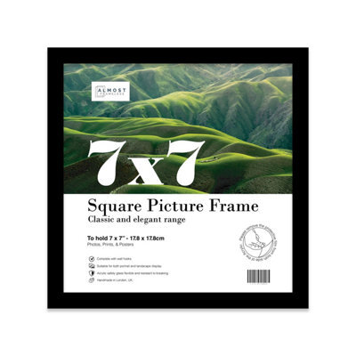 7X7 Black Picture Frame (17.8 X 17.8Cm) Poster, Photo, Artwork, Gallery Wall Or Print - image 1