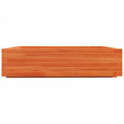 Berkfield Garden Planter Wax Brown 100X100X26.5 Cm Solid Wood Pine - thumbnail 6