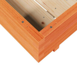 Berkfield Garden Planter Wax Brown 100X100X26.5 Cm Solid Wood Pine - thumbnail 8