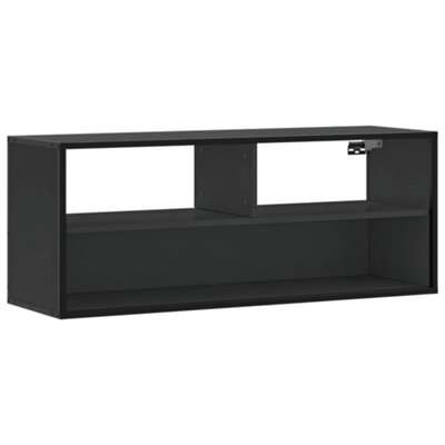 Berkfield Industrial Tv Cabinet Black 100X31X39.5 Cm Engineered Wood And Metal - image 1