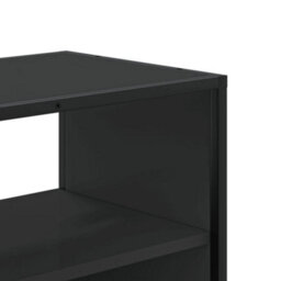 Berkfield Industrial Tv Cabinet Black 100X31X39.5 Cm Engineered Wood And Metal - thumbnail 7