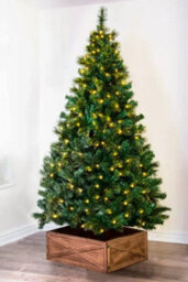 Christmas Tree World The 5Ft/150Cm Pre-Lit Majestic Dew Pine Christmas Tree
