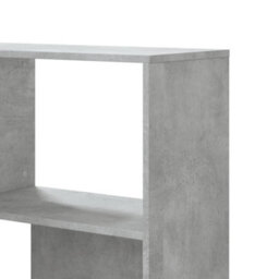 Walplus 4 Tier Corner Bookcase Concrete Grey Engineered Wood 85X85X140 Cm - thumbnail 8