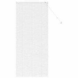 Berkfield Modern Window Blind With Curtains Manual White Aluminium
