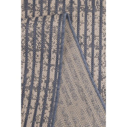 Melrose Eden Hatch Navy Indoor Outdoor Medium Weatherproof Runner Rug Pile Height 3mm - 67/200Cm - thumbnail 3