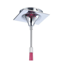 Luminosa Lighting Luminosa Ora Telescopic Convertible To Semi Flush 6 Light E27, Gloss Purple/polished Chrome - thumbnail 5