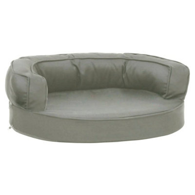 Berkfield Luxury Ergonomic Dog Bed Mattress 60X42 Cm Linen Look Grey - image 1