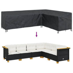 Walplus Outdoor Furniture Cover Black 286 X 222 X 80 Cm 420D Fabric - thumbnail 9