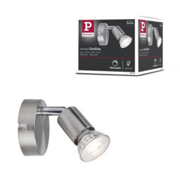 Paulmann 66743 Carolina Spotlight Spot Without Lamp Ceiling Lamp Max. 1X10 Watts Nickel Matt Metal Gu10 - thumbnail 1
