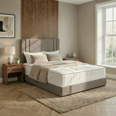 DS Living Velora Clay Upholstered Divan Double Bed - image 1