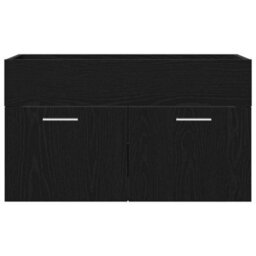 Berkfield Bathroom Sink Cabinet Black Oak 90X38,5X46 Cm Engineered Wood - thumbnail 7