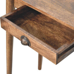 Artisan Furniture Solid Wood Nordic Writing Desk In Classic Grey - thumbnail 5