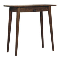Artisan Furniture Solid Wood Nordic Writing Desk In Classic Grey - thumbnail 4