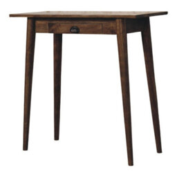 Artisan Furniture Solid Wood Nordic Writing Desk In Classic Grey - thumbnail 3