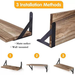 4Pcs Home Corner Floating Shelves - thumbnail 4