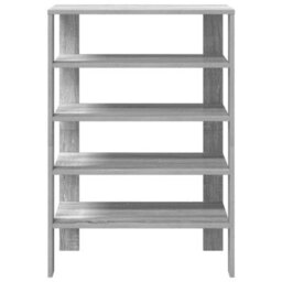 Berkfield Elegant Shoe Rack Grey Sonoma 60X30X98 Cm Engineered Wood - thumbnail 4