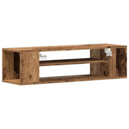 Berkfield Modern Tv Cabinet Old Wood Engineered Wood 100 X 30 X 26.5 Cm Tv Cabinet - thumbnail 5