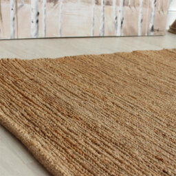 Jute Natural Plain Handmade Modern Easy To Clean Bedroom Dining Room, Living Room Rug -160Cm X 230Cm - thumbnail 1