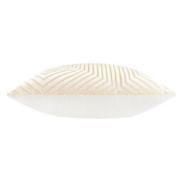 Paoletti Evoke Cut Velvet Polyester Filled Cushion, Ivory, 55 X 55Cm - thumbnail 3