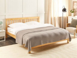 Beliani Bedspread Ragala Cotton 220 X 240 Cm Brown - thumbnail 2