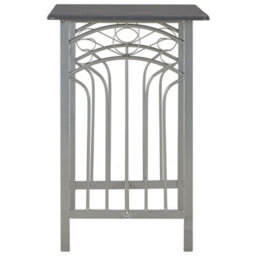 Berkfield 3 Piece Bar Set Wood And Steel Anthracite - thumbnail 4