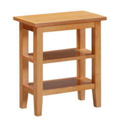 Hallowood Furniture Aston Side Table With 2 Shelves - thumbnail 8