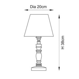 Luminosa Lighting Luminosa Bibury Satin Marlin Blue Paint Table Lamp With Pearl Grey Fabric Zigzag Shade 20Cm B22 - thumbnail 8