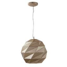 Lighting Collection Origami Pendant - Metallic Gold Metal - thumbnail 2
