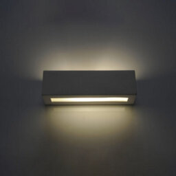 Luminosa Lighting Luminosa 1 Light Ceramic Flush Wall Light White, E27 - thumbnail 2