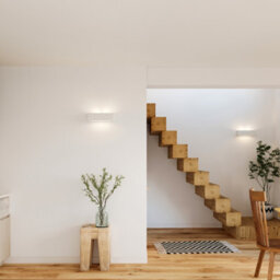 Luminosa Lighting Luminosa 1 Light Ceramic Flush Wall Light White, E27 - thumbnail 8