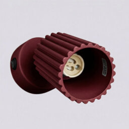 Sollux Lighting Karbon Aluminum Burgundy 1 Lights Minimalist Wall Lamps - thumbnail 6