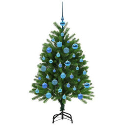 Vidaxl Christmas Tree With 150 Leds With Stand Green 120 Cm Pe - thumbnail 4