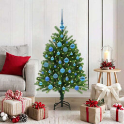 Vidaxl Christmas Tree With 150 Leds With Stand Green 120 Cm Pe - thumbnail 1