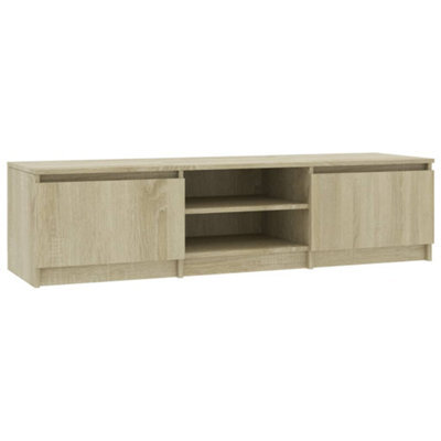 Vidaxl Tv Cabinet Sonoma Oak 140X40X35.5 Cm Engineered Wood Tv Cabinets - image 1