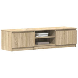 Vidaxl Tv Cabinet Sonoma Oak 140X40X35.5 Cm Engineered Wood Tv Cabinets - thumbnail 4