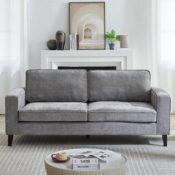 Furniture in Fashion Soho Fabric 3 Seater Sofa In Grey - thumbnail 2
