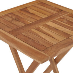 Walplus Folding Garden Table 60X60X75 Cm Solid Teak Wood - thumbnail 6
