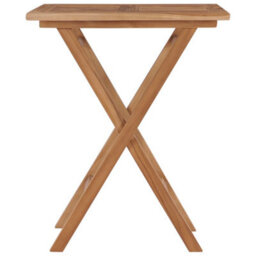 Walplus Folding Garden Table 60X60X75 Cm Solid Teak Wood - thumbnail 2