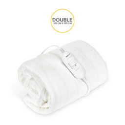 Monhouse Premium Fleece Electric Blanket - Heated Under Blanket, 3 Heat Settings, Fitted Heated Mattress Cover - Double 120X135Cm - thumbnail 2