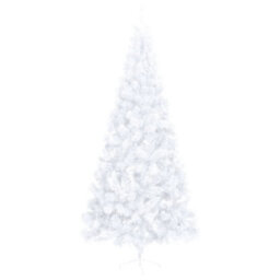 Berkfield Artificial Half Christmas Tree With Stand White 240 Cm Pvc - thumbnail 3