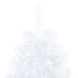 Berkfield Artificial Half Christmas Tree With Stand White 240 Cm Pvc - thumbnail 7
