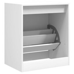 Berkfield Shoe Cabinet White 60X42X69 Cm Engineered Wood - thumbnail 7