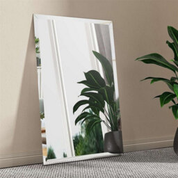 Artloge Bathroom Mirror Plain Rectangle Luxury Frameless Bevelled Wall Mounted 800X600mm - thumbnail 5