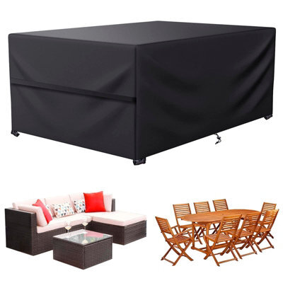 Garden Table Cover, 600D Oxford Fabric, All-Weather Furniture For And Sofa Sets (180X100X75Cm) - image 1