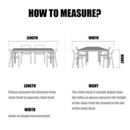 Garden Table Cover, 600D Oxford Fabric, All-Weather Furniture For And Sofa Sets (180X100X75Cm) - thumbnail 9