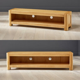 The Furniture Market Soho Oak Open Low Widescreen Tv Unit Up To 65 Tv Size - thumbnail 6