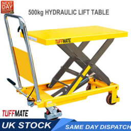 Tuff Mate Lift Table 500Kg Max Weight Capacity Mobile Scissor Lift With Safety Guard - thumbnail 1