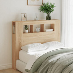 Berkfield Led Headboard Sonoma Oak 120X18.5X103.5 Cm Engineered Wood - thumbnail 3